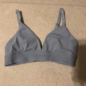 Lululemon license to train triangle bra concrete blue